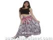 Girls Indian Printed Long Skirt From Handicrunch