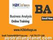 Become a Business Analyst with training provided by H2k Infosys Llc, Usa