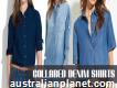 The Most Fashionable Formal Denim Shirts For Women Available At Oasis Shirts Of Usa