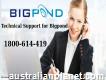 Reset Password Dial 1-800-614-419 Technical Support for Bigpond