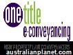One Title e-conveyancing