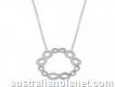 Cubic Zirconias Infinity Circle Necklace