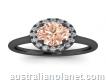 Explicit Look of a Morganite Diamond Engagement Ring For A Modern Bride To Be