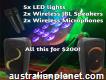 Lights, Speakers and Mics Party hire in Perth