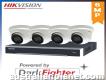 Hikvision 4 x 6 Mp Powered-by-darkfighter Fixed Turret Network Camera + 4ch 4k Nvr Recoder Kits Hkit-6mp_4_2cd2365g1