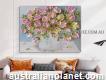 Buy Pink Blossom Vase Canvas Wall Art By Arttree