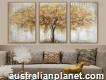 Latest Collection Of Golden Shade Paintings By Arttree At Melbourne Australia